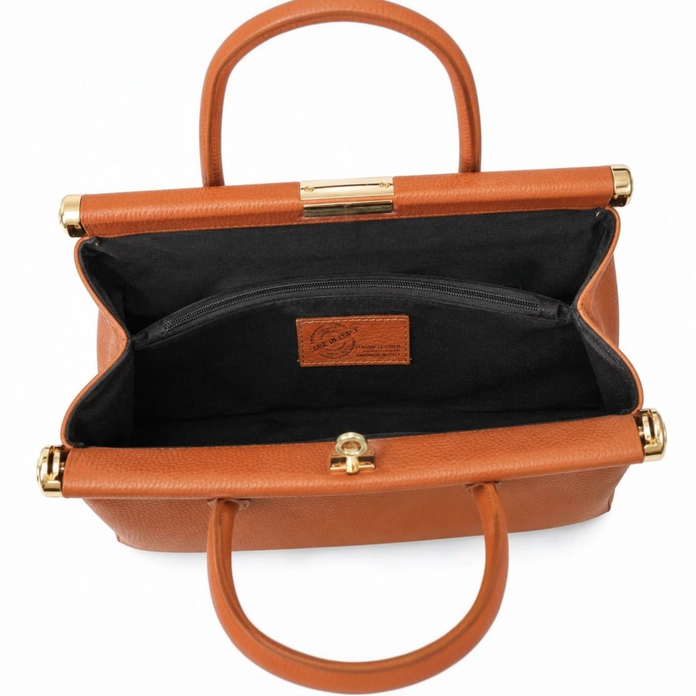 SAC CAMEL EN CUIR